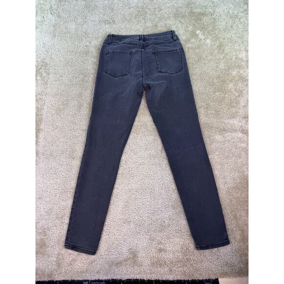 D. Jeans Skinny Ankle Women's size 4 Gray Black Denim Jeans Stretch C554 - Picture 4 of 12